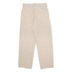 DICKIES Mens Cotton Beige Regular Straight Trousers W32 L32 Classic Workwear