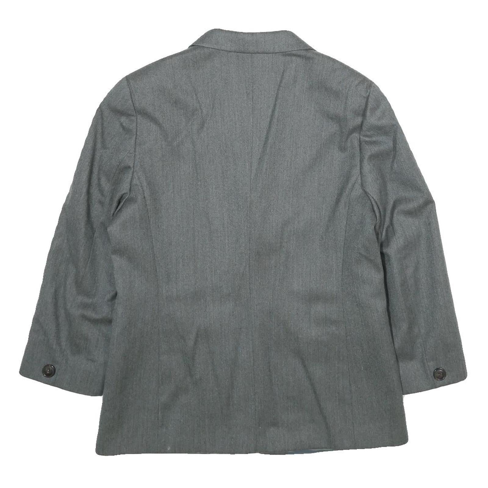 MARELLA Womens Grey Wool Classic Button Jacket UK 14 Tailored Plain Formal