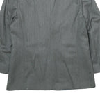 MARELLA Womens Grey Wool Classic Button Jacket UK 14 Tailored Plain Formal