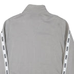 PUMA Mens Grey Jacket XL Cotton Blend Zip Stripe Track Sports Casual