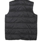 GUESS Womens Black Hooded Sleeveless Puffer Jacket XXS Polyester Blend Zip