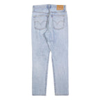 LEVI'S 501S Womens Jeans Blue Regular Straight Denim Light W25 L28 Distressed