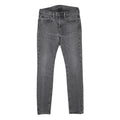 LEVI'S 519 Mens Slim Grey Denim Raw Jeans W30 L30 Button Closure Skinny Fit