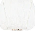 NAUTICA Mens White Cotton Blend Jacket M Plain Zip Casual Lightweight