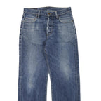 DICKIES Mens Jeans Blue Regular Straight Denim Medium W32 L32 Classic Zip