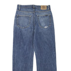 DICKIES Mens Jeans Blue Regular Straight Denim Medium W32 L32 Classic Zip