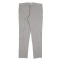 REISS Womens Slim Grey Cotton Blend Slim Straight Trousers W36 L32