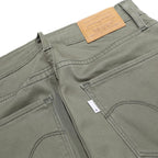 LEVI'S Womens Slim Fit Green Cotton Blend Slim Leg Trousers W25 L28 Stretch