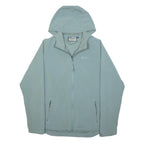 MOUNTAIN WAREHOUSE Womens Blue Hooded Zip Jacket Polyester UK 14 Outdoor