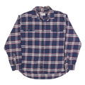 JACHS Mens Blue & Red Plaid Shirt 2XL Cotton Blend Long Sleeve Casual
