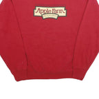 LEE Mens Red Apple Farm Cotton Blend Crew Neck L Sweatshirt Pullover Casual
