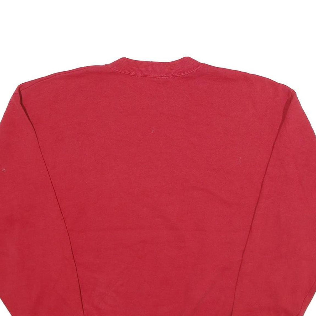 LEE Mens Red Apple Farm Cotton Blend Crew Neck L Sweatshirt Pullover Casual