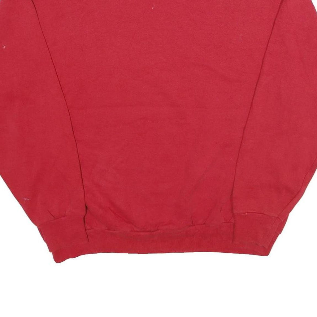 LEE Mens Red Apple Farm Cotton Blend Crew Neck L Sweatshirt Pullover Casual