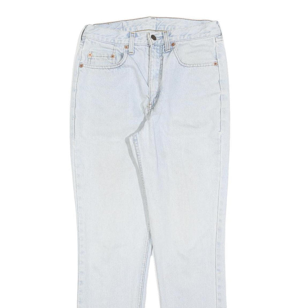 LEVI'S Womens Slim Light Blue Denim Jeans W26 L30 Classic Zip Cotton Blend