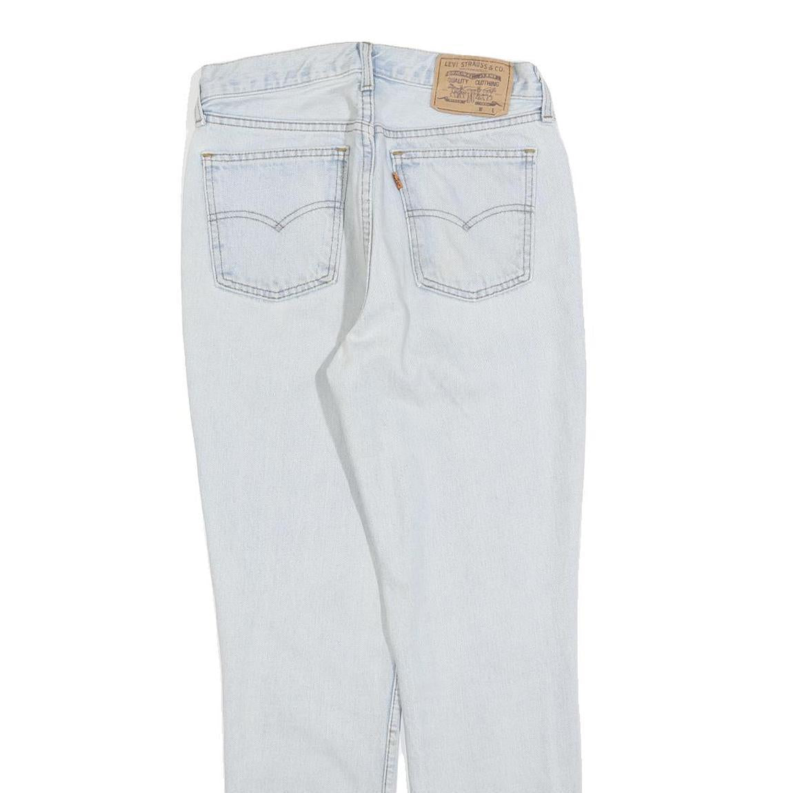 LEVI'S Womens Slim Light Blue Denim Jeans W26 L30 Classic Zip Cotton Blend