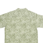 HAGGAR Mens Green Printed Shirt XL Casual Summer Button Front Tropical