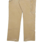DICKIES Mens Cotton Blend Beige Regular Fit Straight Leg Trousers W36 L30
