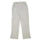 SALEWA Womens Regular Fit Beige Polyester Blend Zip Trousers W29 L31 Outdoor