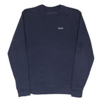 PATAGONIA Womens Blue Crew Neck M Sweatshirt Cotton Blend Pullover