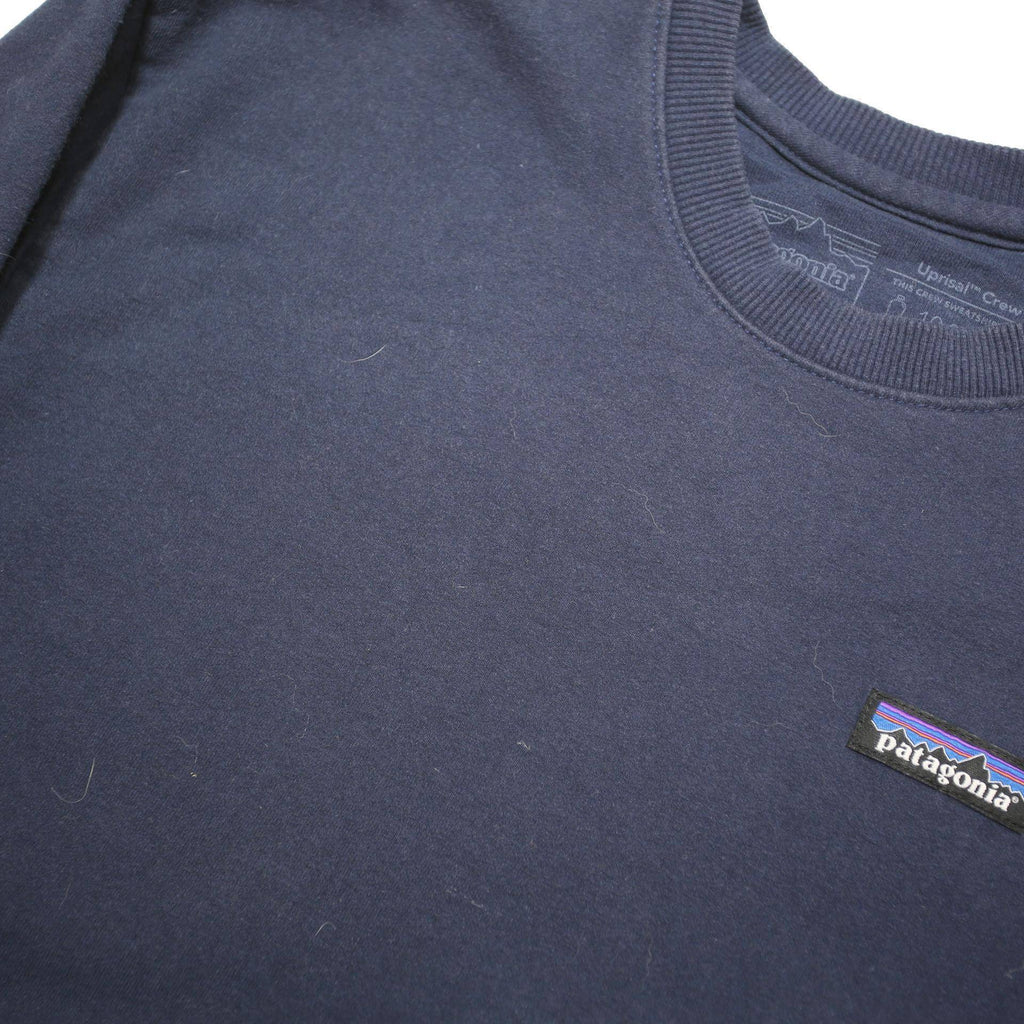 PATAGONIA Womens Blue Crew Neck M Sweatshirt Cotton Blend Pullover