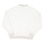 DESIGUAL Mens White Cotton Button Jacket M Plain Nature Print Casual Stylish