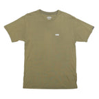 VANS Mens Green S Short Sleeve Crew Neck Classic Fit Minimalist Cotton Blend