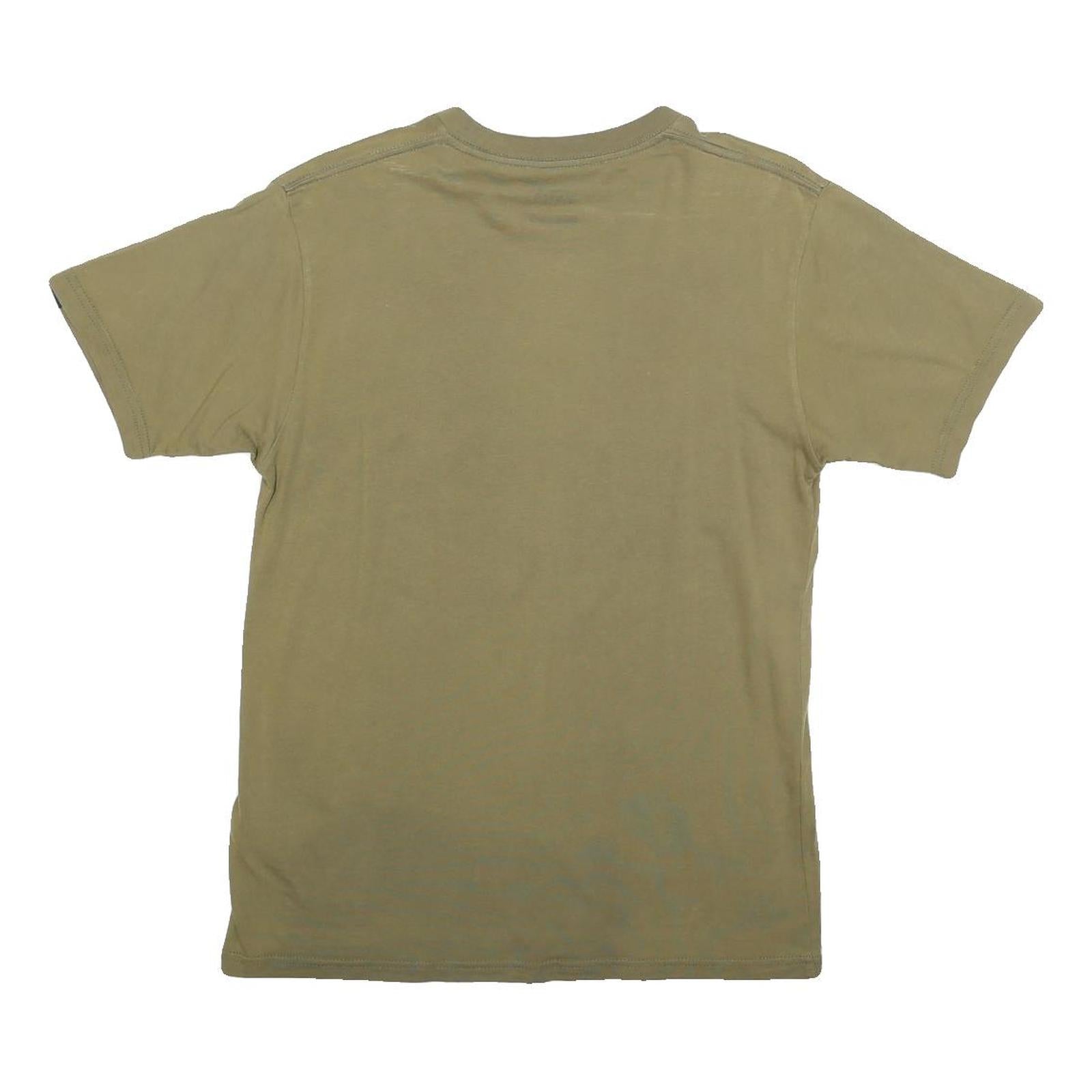 VANS Mens Green S Short Sleeve Crew Neck Classic Fit Minimalist Cotton Blend