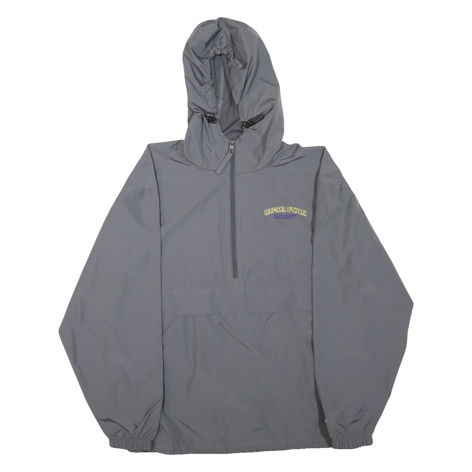 CHAMPION Mens Grey California Lutheran University Coach Jacket M Polyester Plain