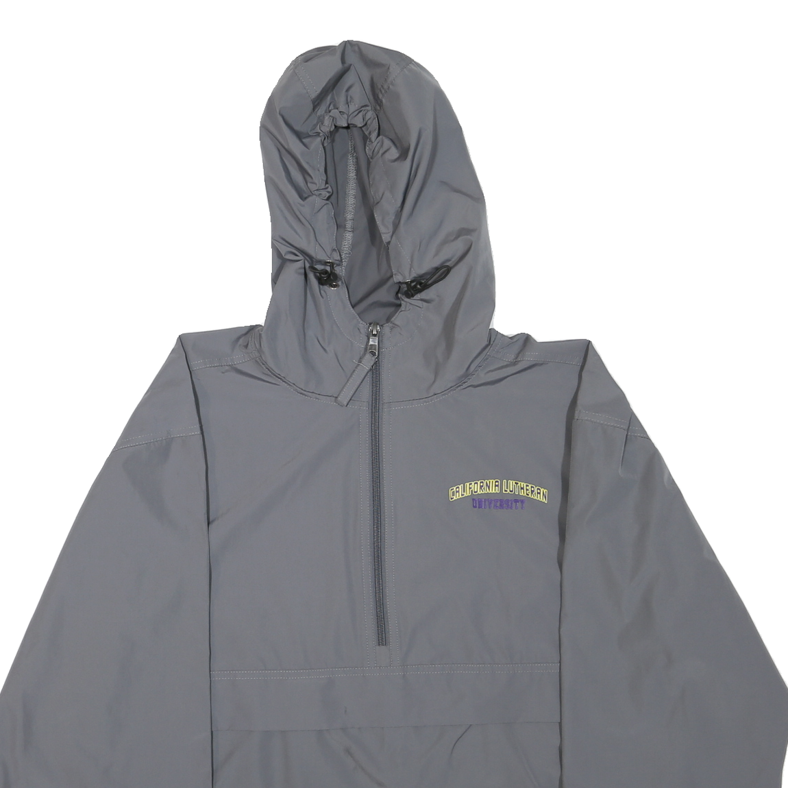 CHAMPION Mens Grey California Lutheran University Coach Jacket M Polyester Plain