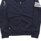 ADIDAS Mens Navy Blue Zip Jacket S Polyester Blend Athletic Casual Sportswear