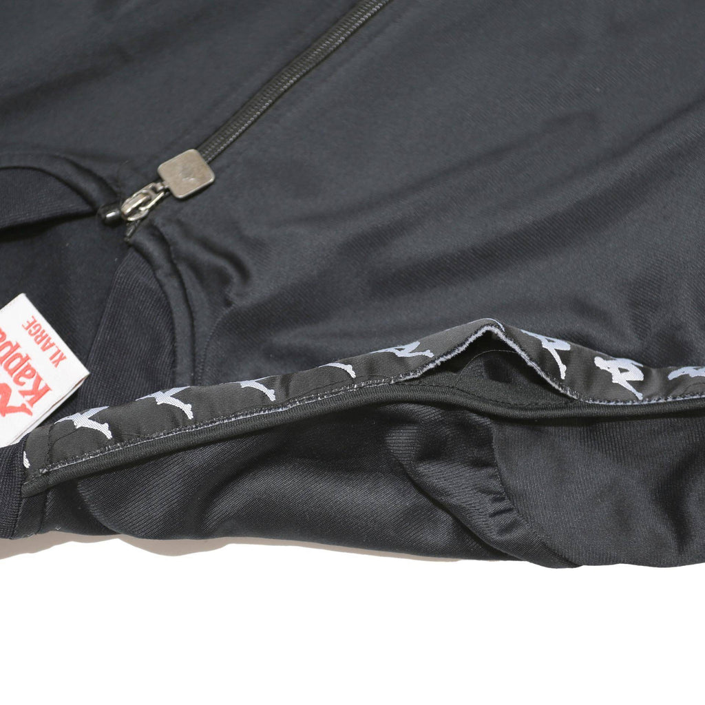 KAPPA Mens Black Zip Jacket XL Polyester Casual Sportswear Track Logo