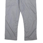 CALVIN KLEIN Womens Cotton Blend Grey Regular Fit Straight Leg Trousers W32 L24