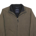 NAUTICA Mens Green Polyester Blend Jacket Zip M Casual Outerwear