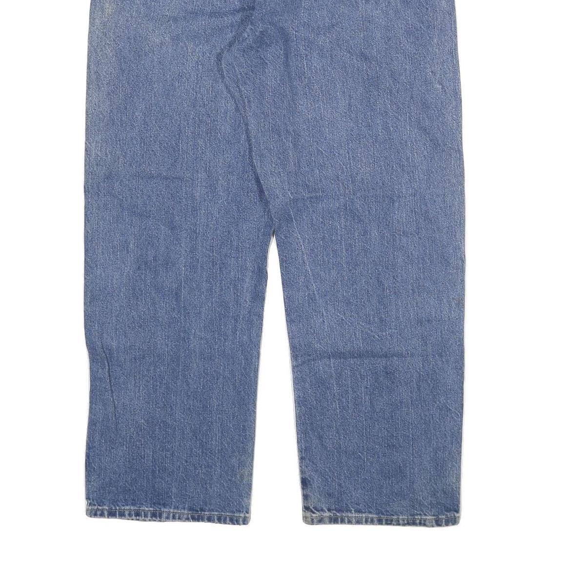 DICKIES Mens Jeans Blue Regular Straight Denim Medium W42 L30 Workwear Durable