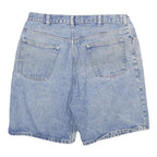 Mens Light Blue Denim Cotton Blend Shorts XL W34 Casual Regular Fit Classic