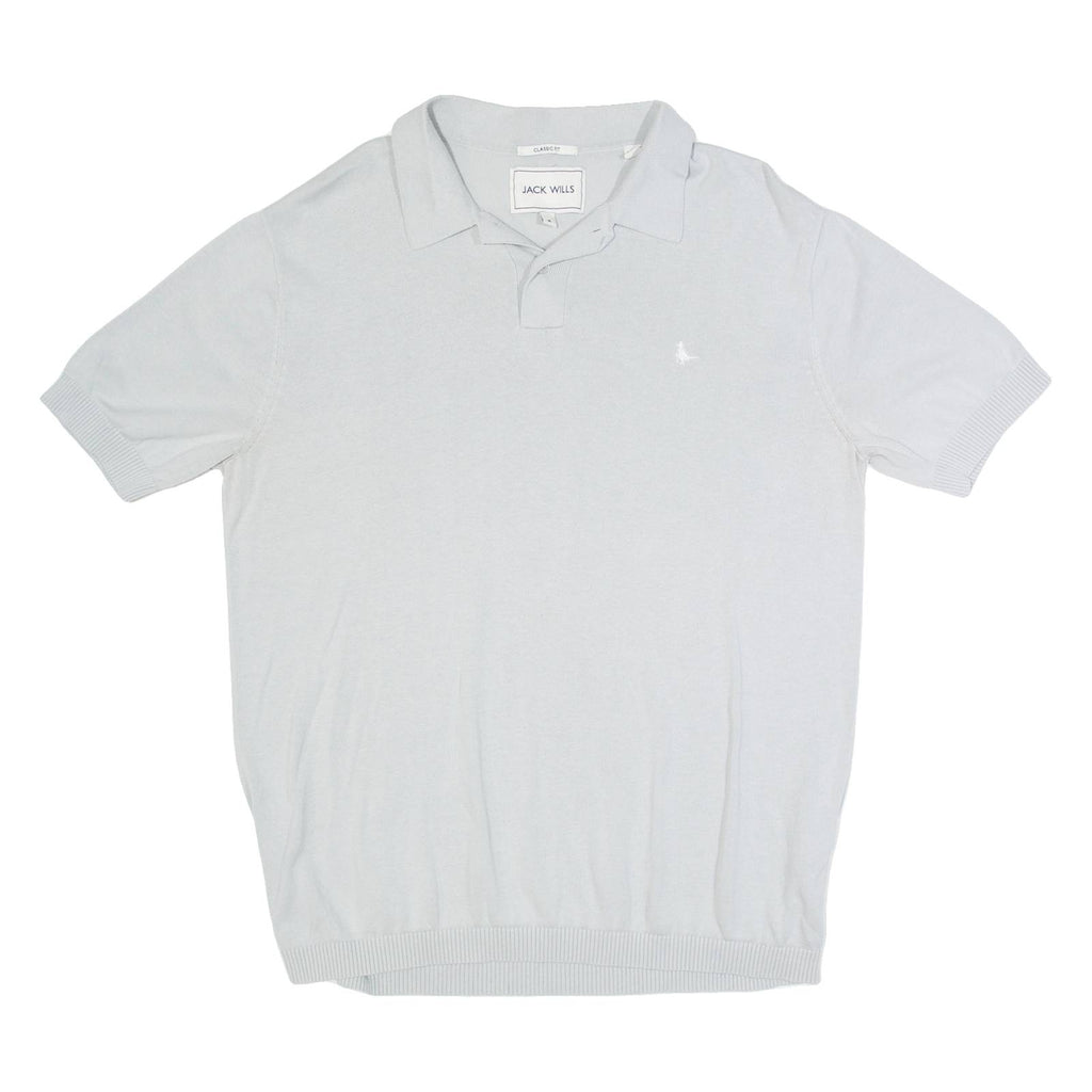 JACK WILLS Mens Polo Shirt Grey M