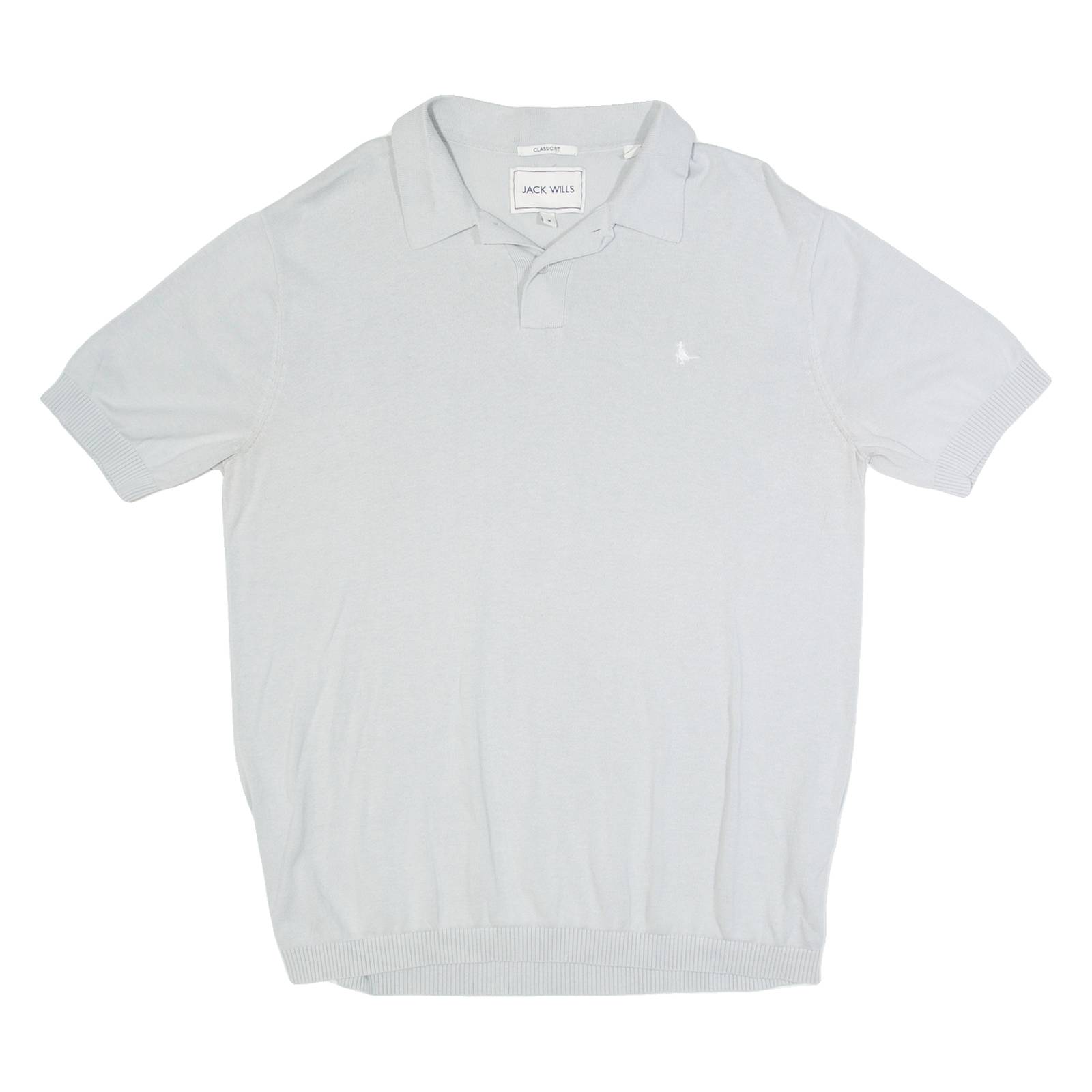 JACK WILLS Mens Polo Shirt Grey M