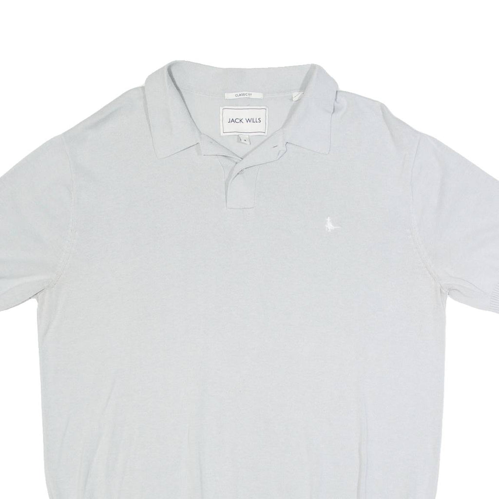JACK WILLS Mens Polo Shirt Grey M
