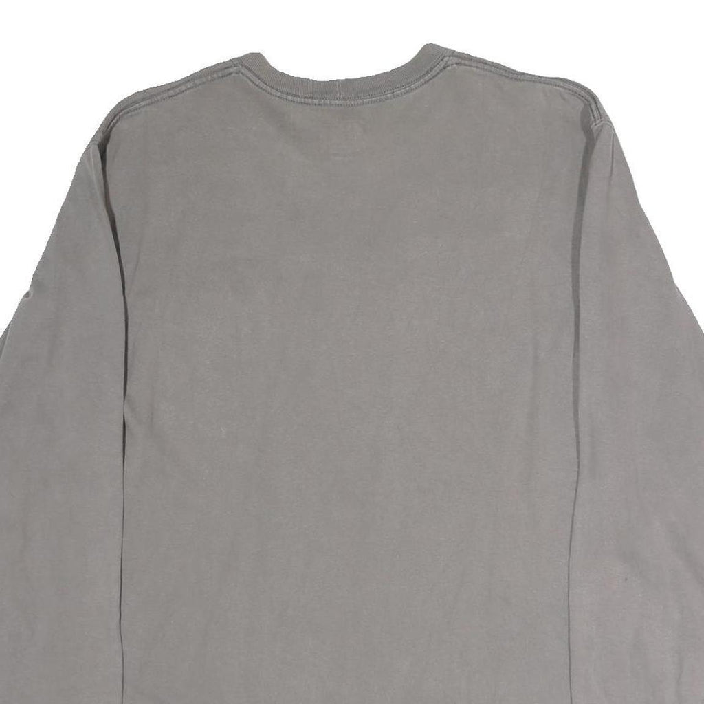 CARHARTT Mens Grey Long Sleeve Crew Neck Pocket T-Shirt M Cotton Casual
