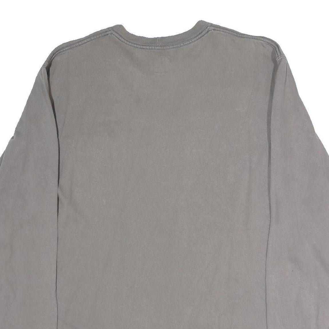 CARHARTT Mens Grey Long Sleeve Crew Neck Pocket T-Shirt M Cotton Casual