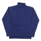 ADIDAS Mens Blue Polyester Blend Track Jacket M Zip Plain Sportswear