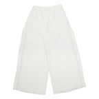 NIKE Womens Joggers White S W26 L27 Cotton Blend Wide Leg Drawstring Casual