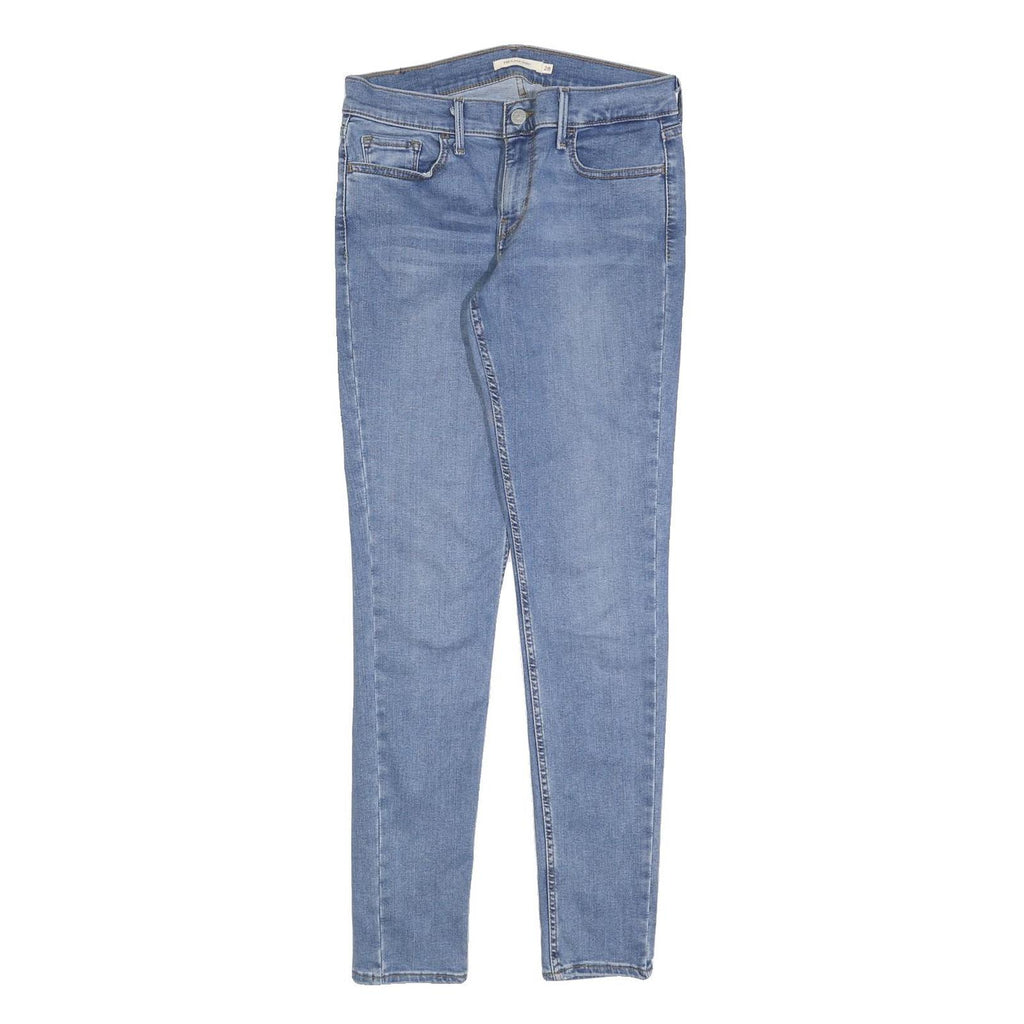 LEVI'S 710 Womens Slim Light Blue Denim Jeans Cotton Blend W28 L30 Skinny Fit