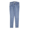 LEVI'S 710 Womens Slim Light Blue Denim Jeans Cotton Blend W28 L30 Skinny Fit