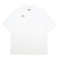 KAPPA Mens White Short Sleeve Plain L Cotton Polo Shirt Classic Fit Casual