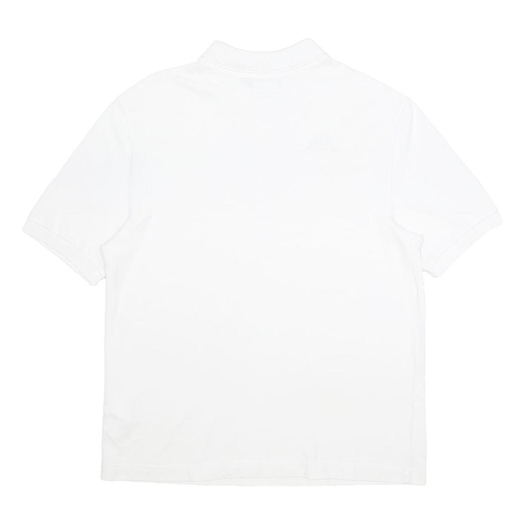KAPPA Mens White Short Sleeve Plain L Cotton Polo Shirt Classic Fit Casual