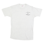 JERZEES Mens White 3rd Garlic 3 Wall Gilroy Recreation Graphic T-Shirt L Short