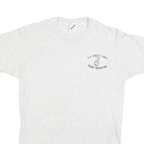 JERZEES Mens White 3rd Garlic 3 Wall Gilroy Recreation Graphic T-Shirt L Short