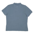 PRETTY GREEN Womens Blue Polo Shirt XL Cotton Blend Short Sleeve Plain Casual