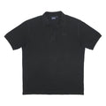 ELLESSE Mens Black Cotton Polo Shirt 2XL Embroidered Logo Basic Comfortable